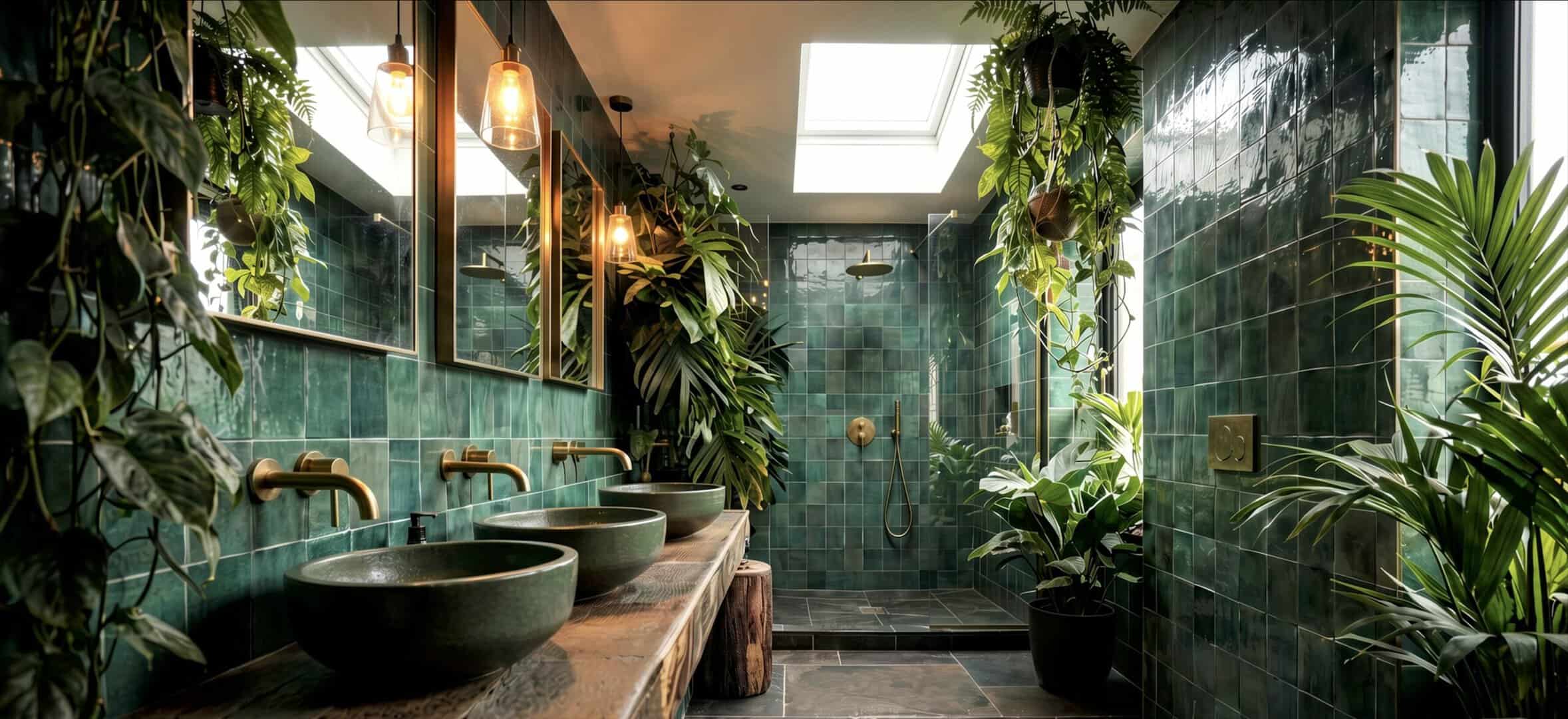 vegetation salle de bain studio lo design architecture