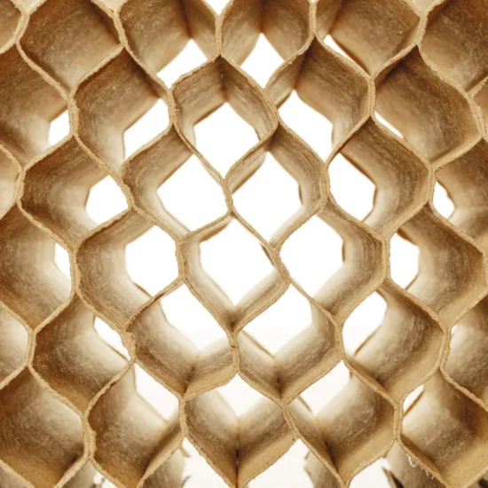 carton alveolaire en architecture d'interieur